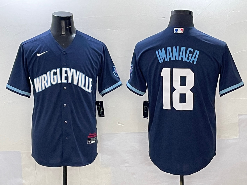 Men's Chicago Cubs Shota Imanaga #18 Navy City Connect Limited Jersey